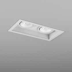 SQUARES next 50x2 LED M930 36° wpuszczany biały struktura	37980-M930-F1-00-13