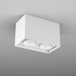 SQUARES next 50x2 LED M930 36° Phase-Control natynkowy biały struktura 46969-M930-F1-PH-13