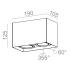 SQUARES next 50x2 LED M930 36° Phase-Control natynkowy biały struktura 46969-M930-F1-PH-13