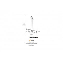 CLAMOR LAMPA WISZĄCA AZ2696     AZZARDO