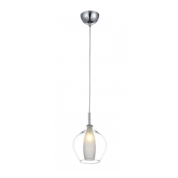 LAMPA WISZĄCA AZZARDO AMBER MILANO 1 CLEAR AZ3074