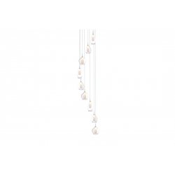 LAMPA WISZĄCA AZZARDO AMBER MILANO 9 CLEAR  AZ3102