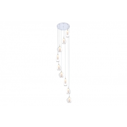 LAMPA WISZĄCA AZZARDO AMBER MILANO 9 CLEAR  AZ3102