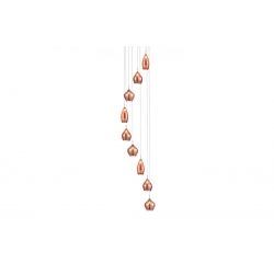 LAMPA WISZĄCA AZZARDO AMBER MILANO 9 COPPER  AZ3134