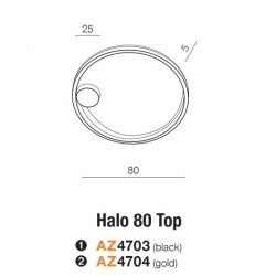 HALO 80 PLAFON ZŁOTY  AZ4704    AZZARDO