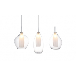 LAMPA WISZĄCA AZZARDO AMBER MILANO 3 CLEAR AZ3075