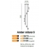 LAMPA WISZĄCA AZZARDO AMBER MILANO 9 CHROM  AZ3673
