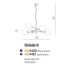 OVIEDO 6  LAMPA WISZĄCA ZŁOTA AZ4421    AZZARDO