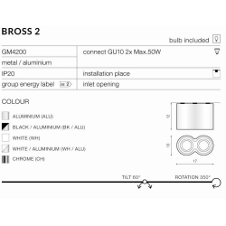 AZZARDO BROSS 2 WHITE/ALUMINIUM AZ0784
