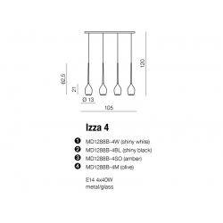 AZZARDO IZZA 4 WHITE AZ0101