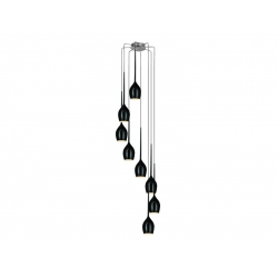 AZZARDO IZZA 8 BLACK WISZĄCA AZ0159