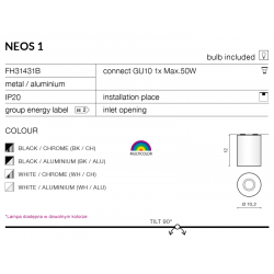 AZZARDO NEOS 1 WHITE / ALU AZ0606