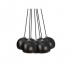 LAMPA WISZĄCA AZZARDO GULIA 7 BLACK AZ0635