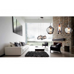 LAMPA WISZĄCA AZZARDO AMBER MILANO 3 CHROM AZ2149