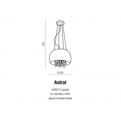 LAMPA WISZĄCA AZZARDO ASTRAL AZ1647