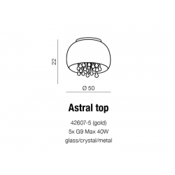 LAMPA PLAFON AZZARDO ASTRAL TOP AZ1647