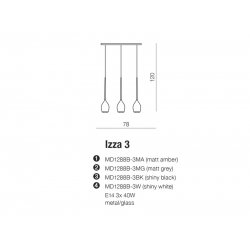 AZZARDO IZZA 3 WHITE AZ2320
