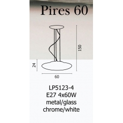 LAMPA WISZĄCA AZZARDO PIRES 60 ZWIS AZ0278
