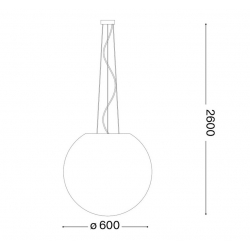 CARTA 60 BIAŁA LAMPA WISZĄCA    272139 Ideal-Lux