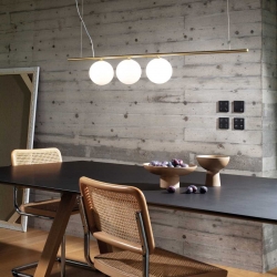 PERLINE SP3 ZŁOTA LAMPA WISZĄCA  282114 Ideal-Lux