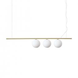 PERLINE SP3 ZŁOTA LAMPA WISZĄCA  282114 Ideal-Lux
