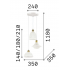 LUGANO CERAMICZNA LAMPA WISZĄCA   206875 Ideal-Lux