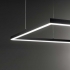 Oracle Slim Square 90 SP CZARNA LAMPA WISZĄCA LED 53W   259208   Ideal-Lux