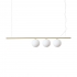 PERLINE SP3 ZŁOTA LAMPA WISZĄCA  282114 Ideal-Lux