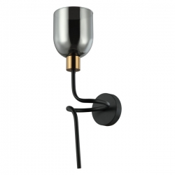 SERVIO KINKIET  WL-66892-1A-BK-SG  ITALUX