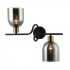 SERVIO KINKIET   WL-66892-2A-BK-SG  ITALUX