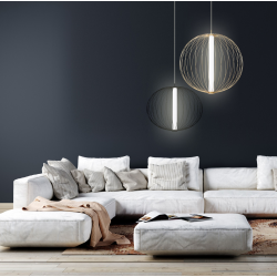 Treviso wisząca mała czarna    LP-798/1P S BK