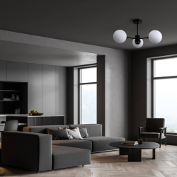 Roma 3 lampa wisząca      LP-1345/3P BK   Light Prestige