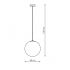 Palla wisząca chrom  LP-2844/1P CH