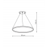 Ring wisząca średnia czarna 3000K    LP-909/1P M BK