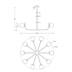 RENDEZ-VOUS LAMPA WISZĄCA   MOD109PL-10BS    MAYTONI
