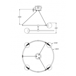 BALANCE ŻYRANDOL MOD317PL-04G     MAYTONI