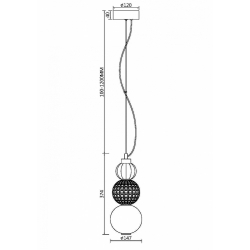 COLLAR LAMPA WISZĄCA 3000K   P069PL-L16G3K      MAYTONI