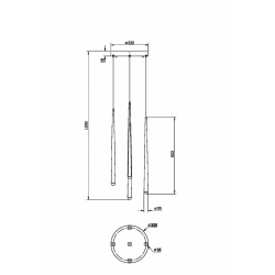 CASCADE LAMPA WISZĄCA MOD132PL-L36BSK2        MAYTONI
