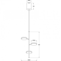 FAD LAMPA WISZĄCA 3000K   MOD070PL-L18B3K     MAYTONI