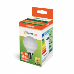 LED 6W E14    kulka   SPECTRUM 13022